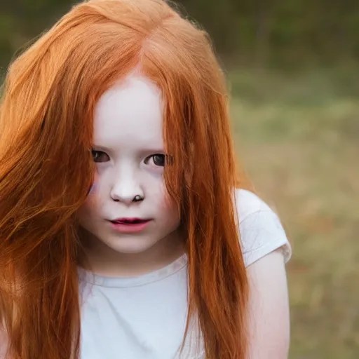 girl with light ginger hair Stable Diffusion