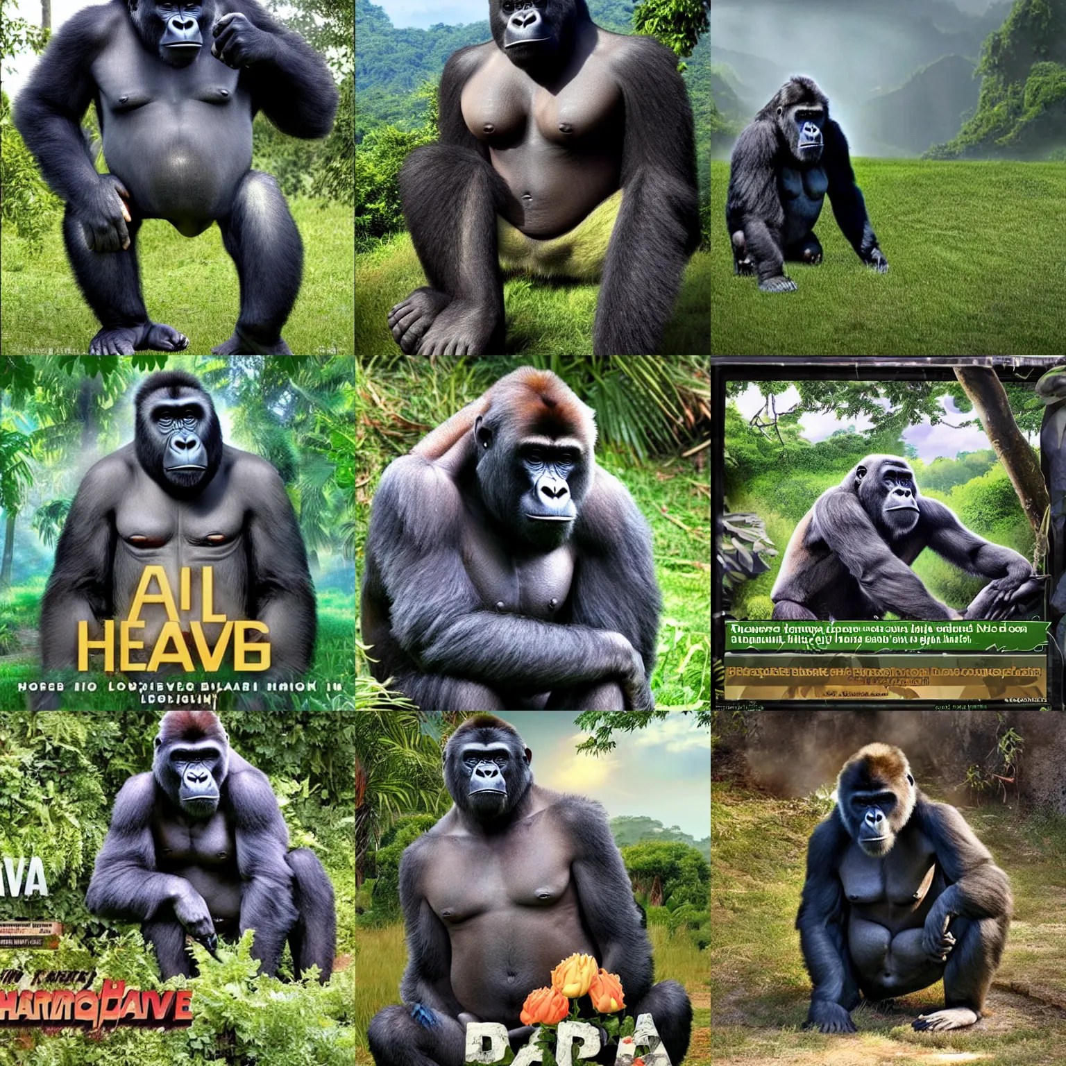 harambe in heaven Stable Diffusion