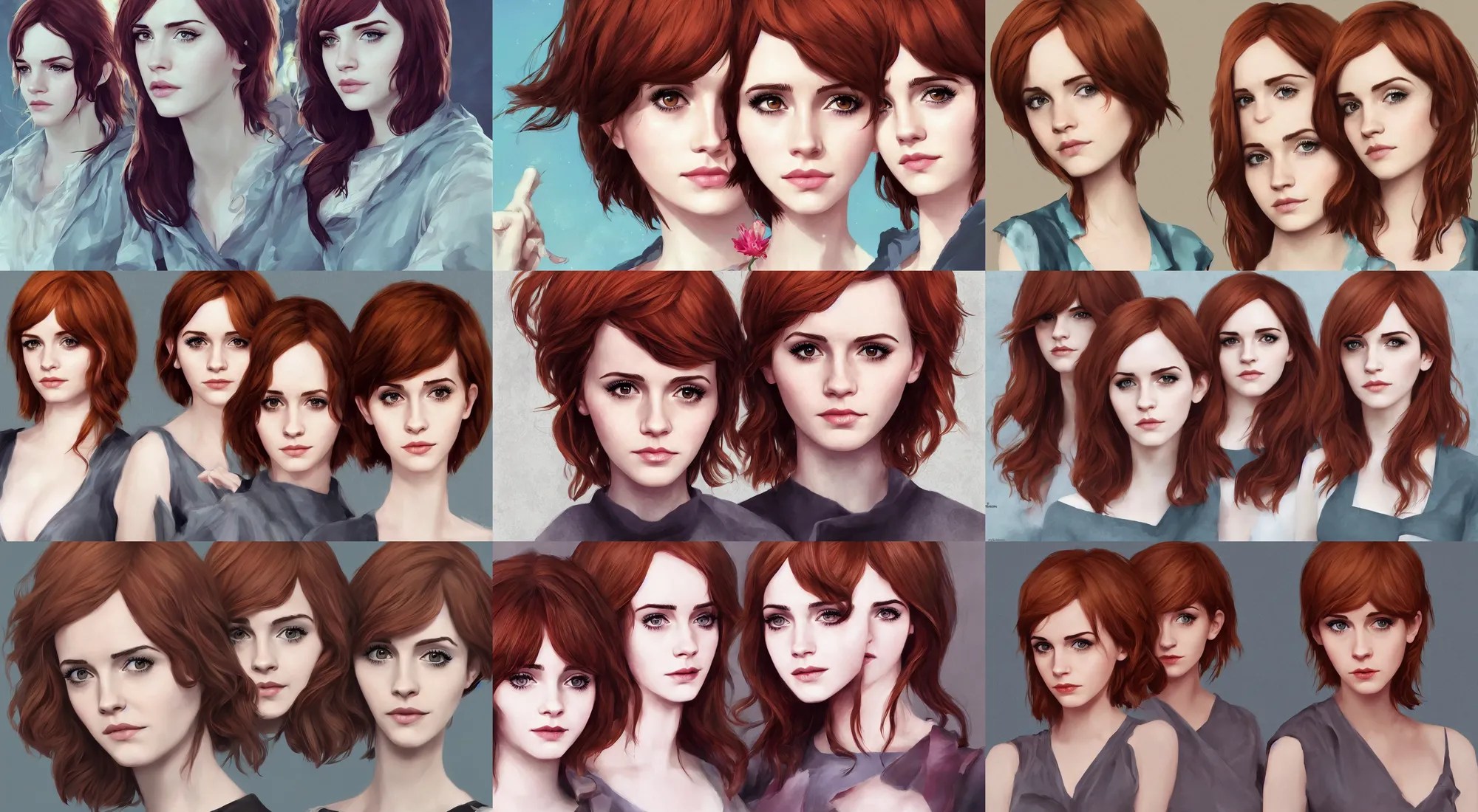christina hendricks mixed with emma watson, ilya Stable Diffusion