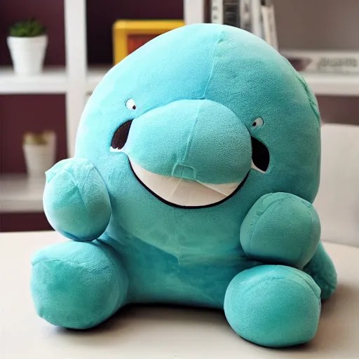 Overstuffed plushy, fat stuffed animal bursting at the Stable