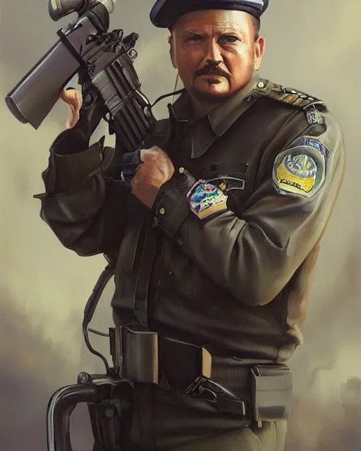 hyper realistic painting of mark brandon read chopper Stable
