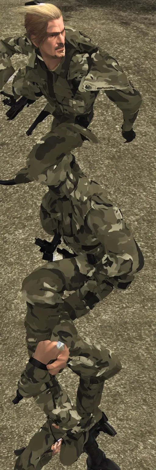 revlolver ocelot from metal gear solid snake eater, Stable Diffusion