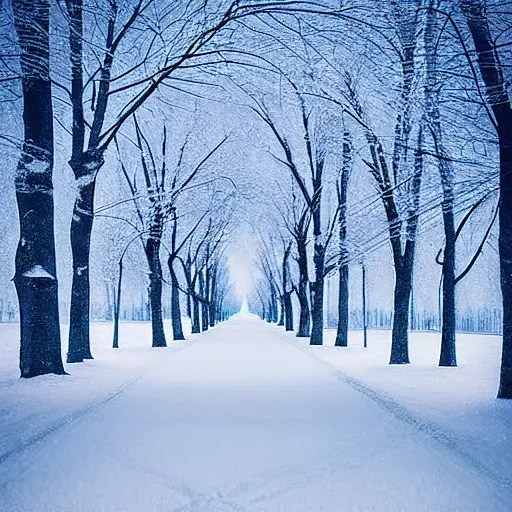 novosibirsk, winter landscape, khrushchevka in the Stable Diffusion