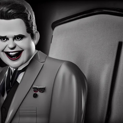 matt gaetz as a creepy ventriloquist puppet from old Stable Diffusion