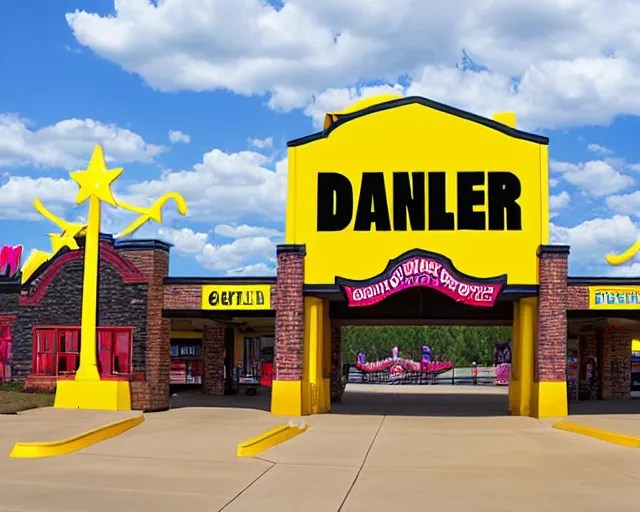 Dollar General themed theme park, in South Dakota Stable Diffusion
