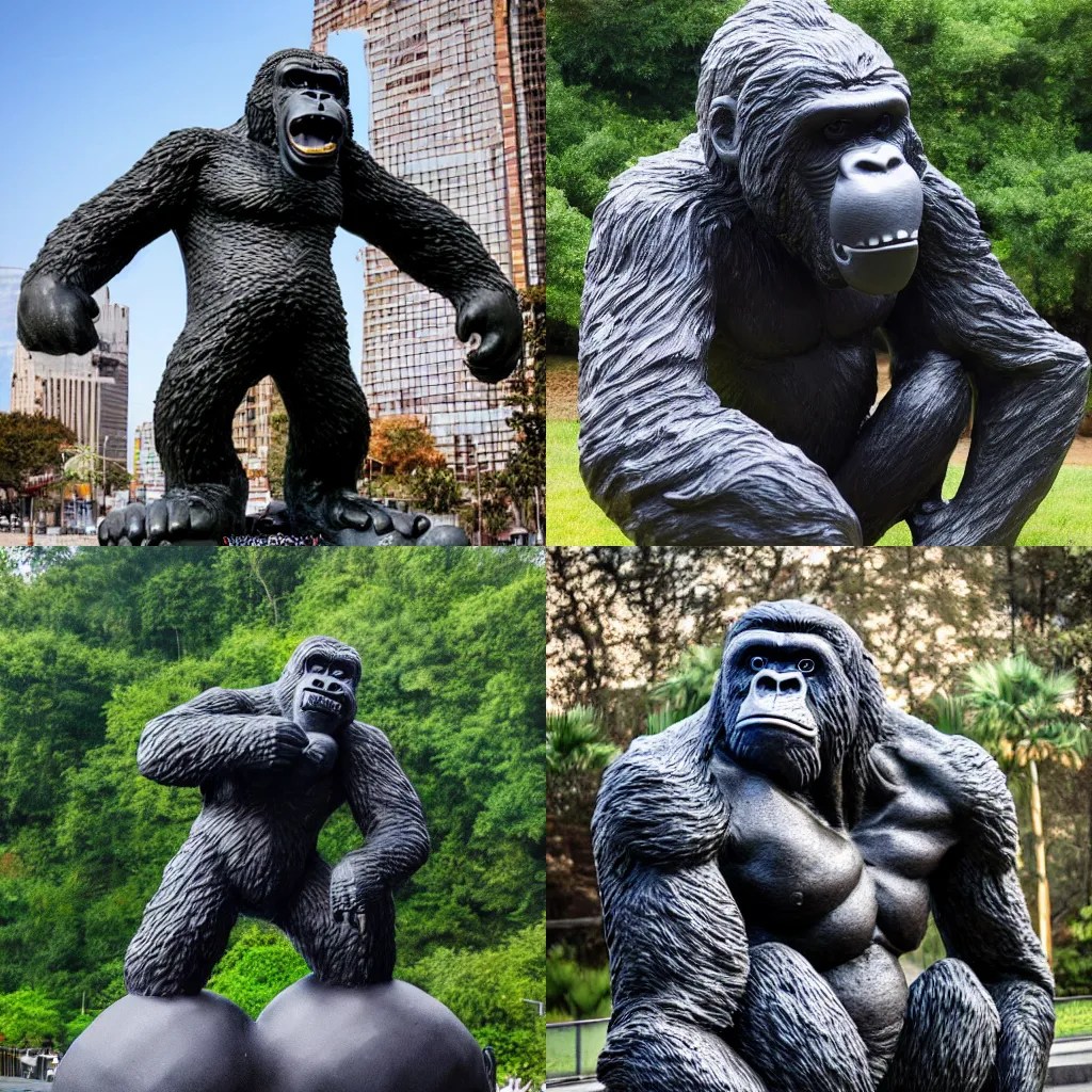 photo of the king kong balls statue, 8 k, high quality Stable