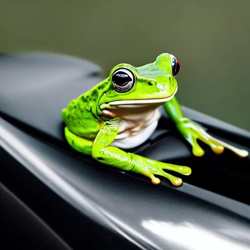 a frog driving a car, photography, Stable Diffusion OpenArt