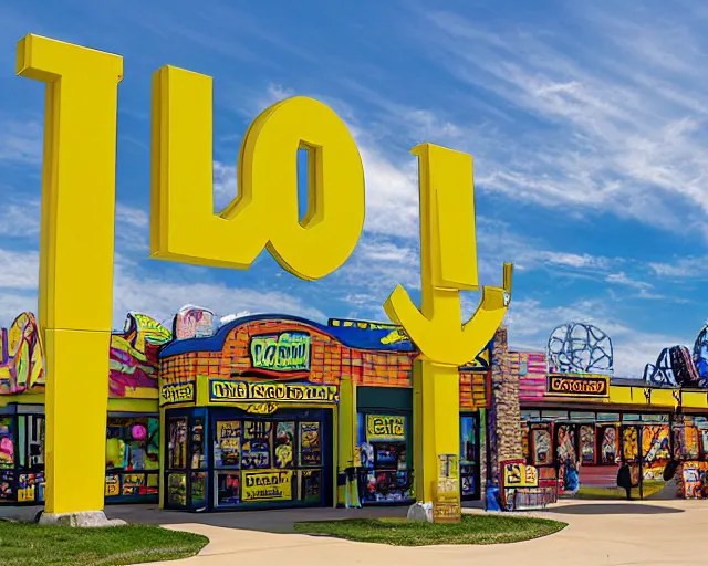 Dollar General themed theme park, in South Dakota Stable Diffusion