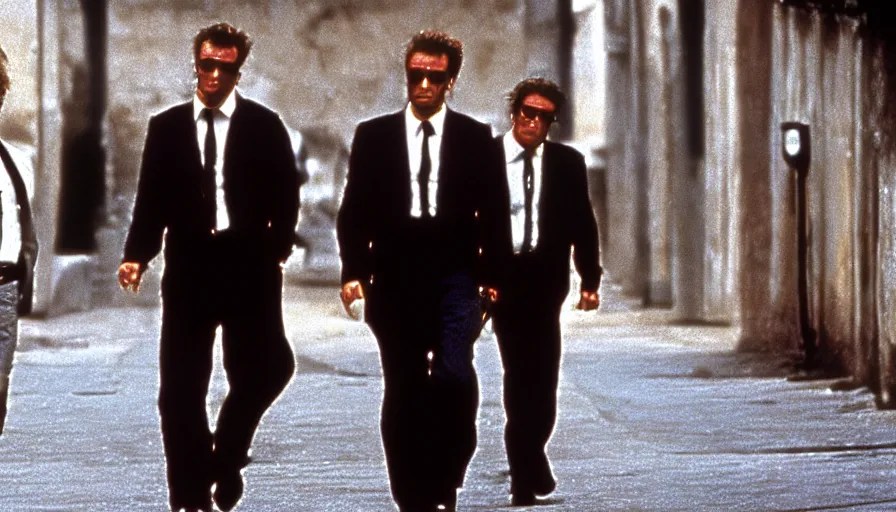 Reservoir Dogs, iconic movie still, sharp, highly Stable Diffusion