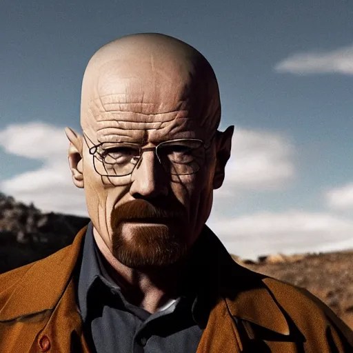 Live Action Still of Walter White without a beard or Stable Diffusion
