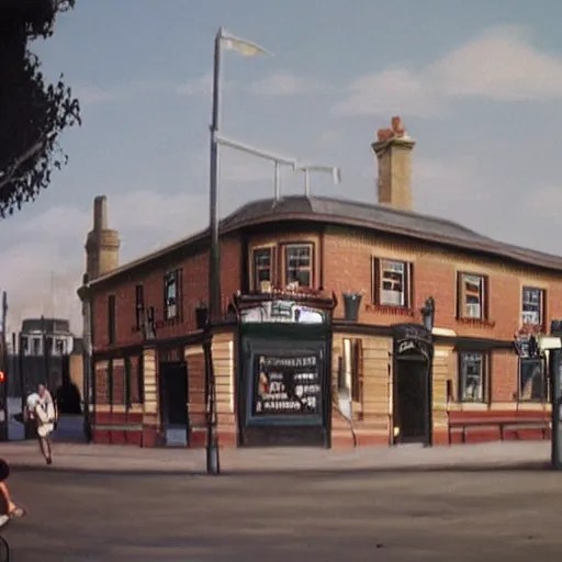 the dublin pub, new hyde park, 1 9 8 0's, ultra realism Stable Diffusion