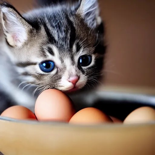 cute kitten hatching from an egg Stable Diffusion OpenArt