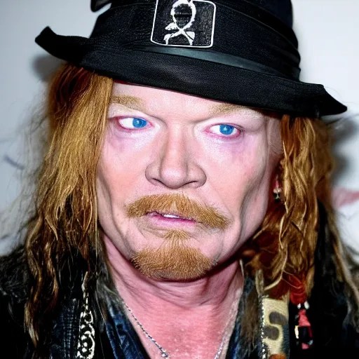 elderly Axl Rose Stable Diffusion