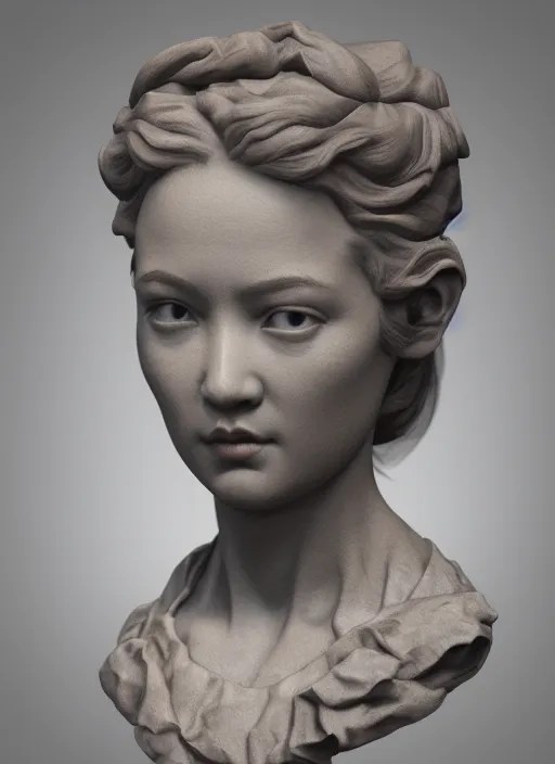 3D resin miniature sculpture by JeanBaptiste Carpeaux Stable