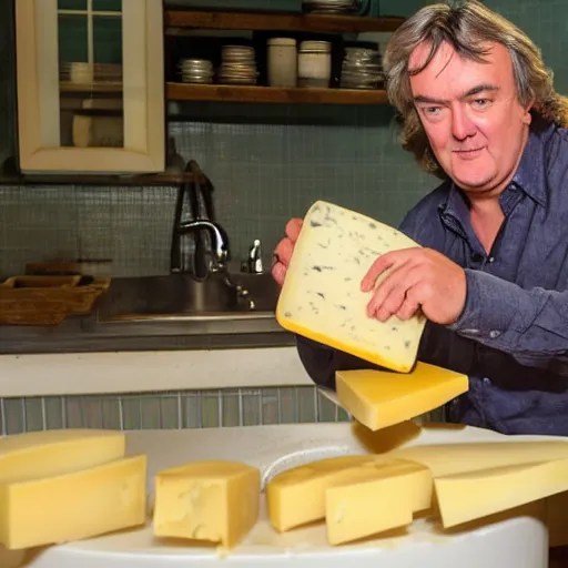 James May Bathing in cheese Stable Diffusion OpenArt