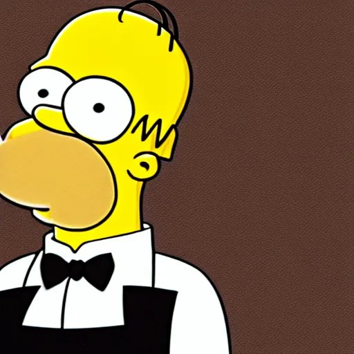 Homer Simpson in a tuxedo Stable Diffusion OpenArt