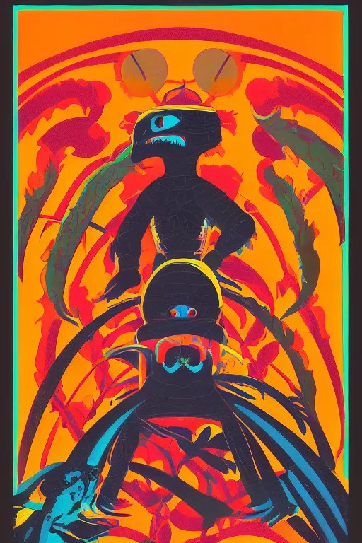 bajadasaurus black earth guard, art by vaughn bode, Stable Diffusion