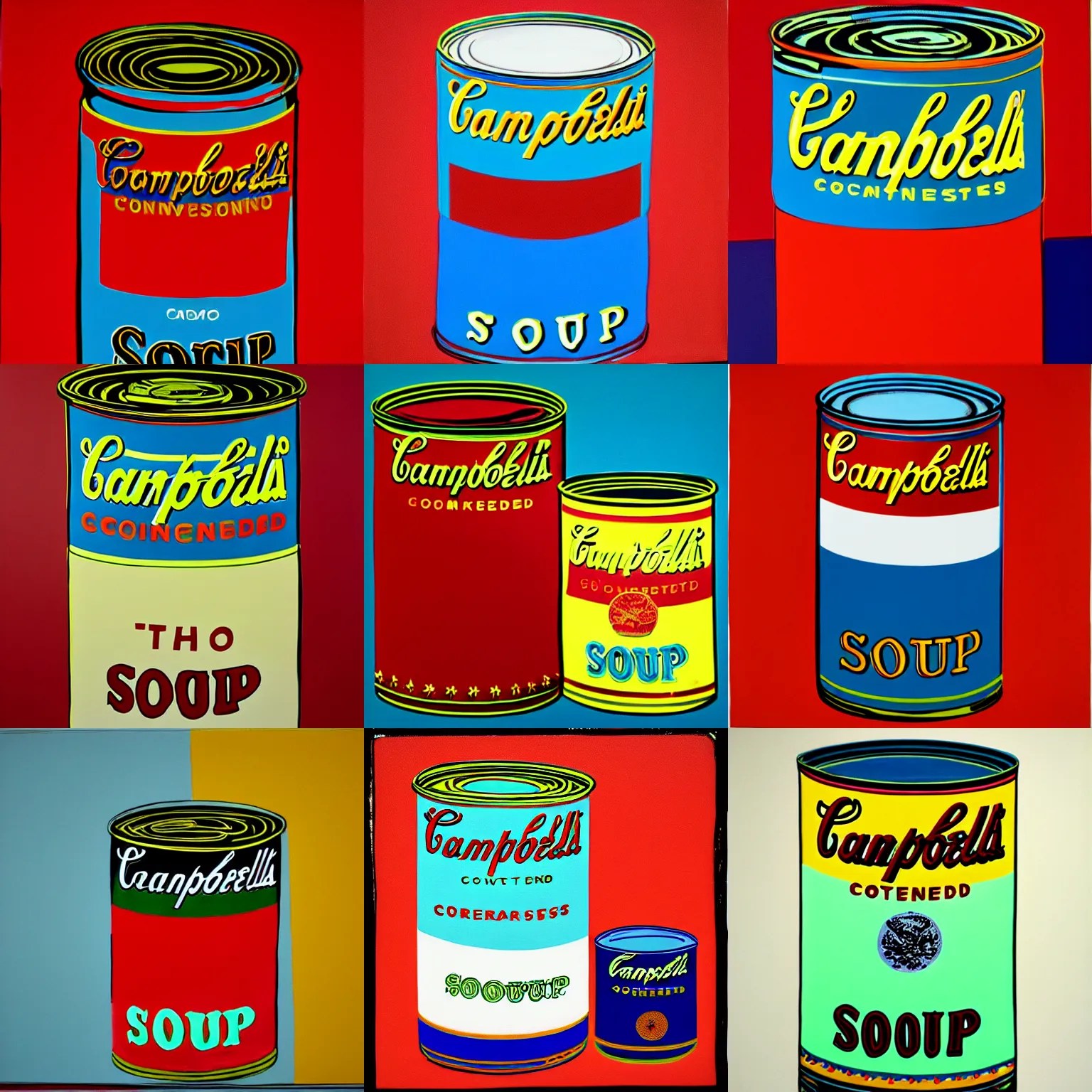 a painting of a soup can by Andy Warhol Stable Diffusion OpenArt