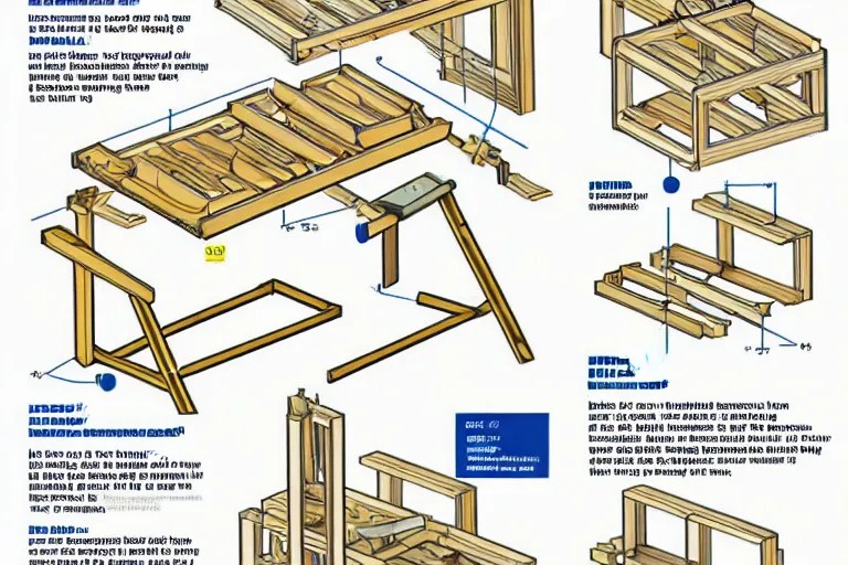 a detailed ikea assembly guide on the construction of Stable