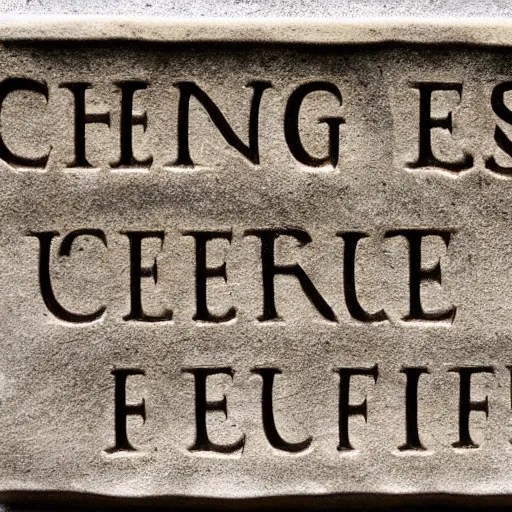 meaning of life quote, chiseled on stone, words, stone Stable