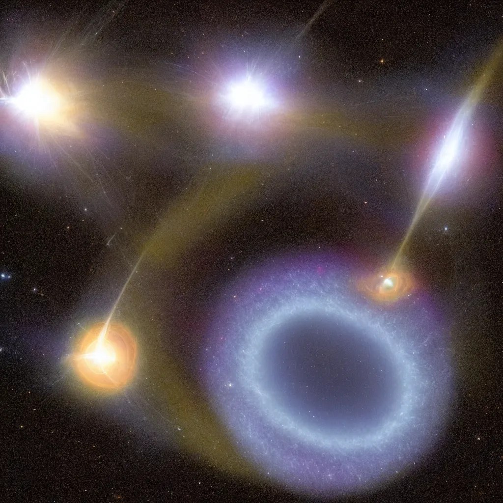 gravitational lensing of a pulsar james webb Stable Diffusion OpenArt