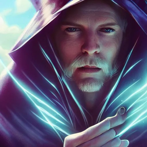 The powerful wizard Merlin, 4k, artstation, cgsociety, Stable Diffusion