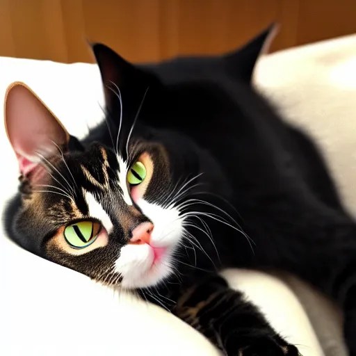 my cat is stuck on my arm!!! how do i get him off?, Stable Diffusion