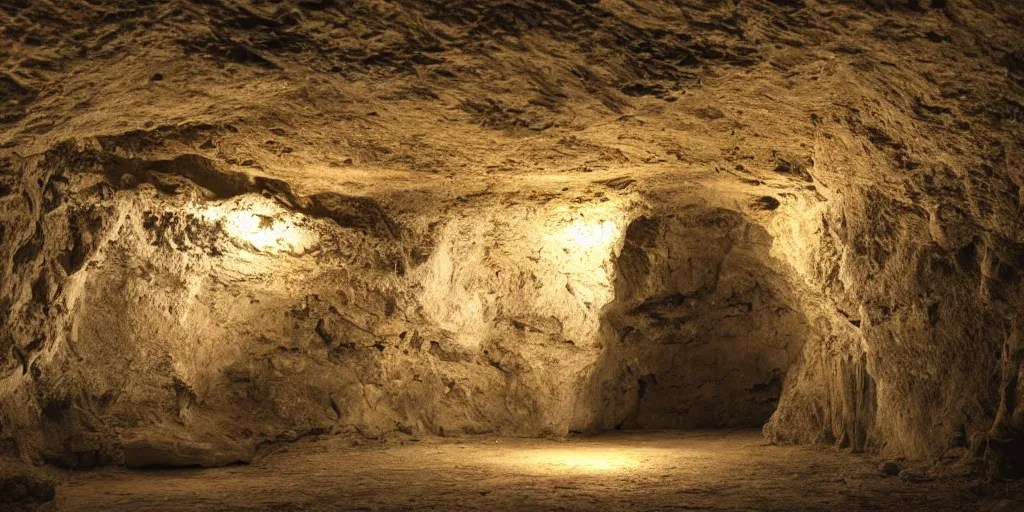 ancient cave wall, symmetrical, realistic, detailed, Stable Diffusion