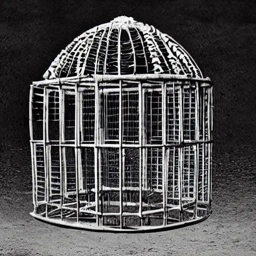 a cage made of bones Stable Diffusion OpenArt