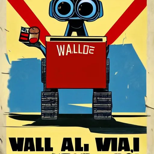 WALL·E as a communist propaganda poster Stable Diffusion OpenArt