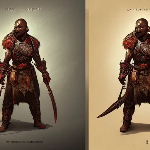 elder scrolls redguard, concept art, fantasy, highly Stable Diffusion