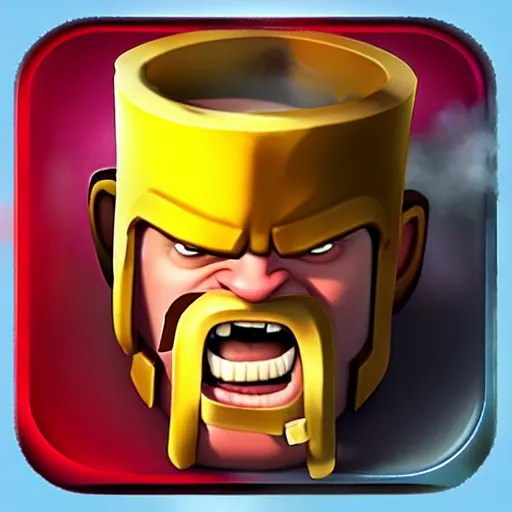 clash of clans app icon Stable Diffusion
