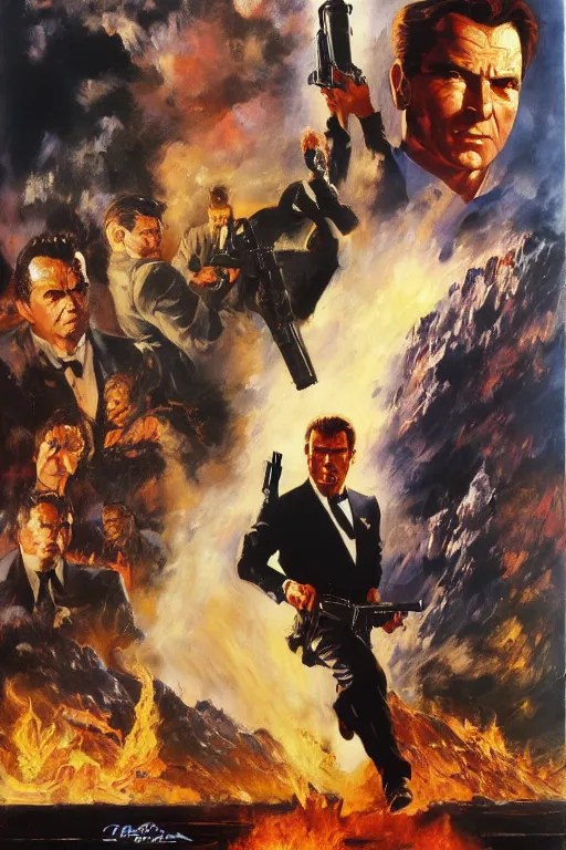 Movie poster of 007 Goldeneye, Highly Detailed, Stable Diffusion