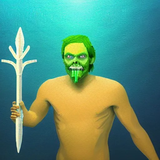 voxel painting by greg rutkowski of a drowned zombie Stable Diffusion