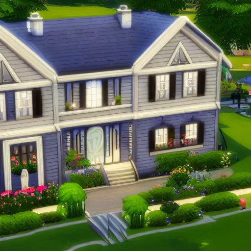 sims 4 house exterior Stable Diffusion OpenArt