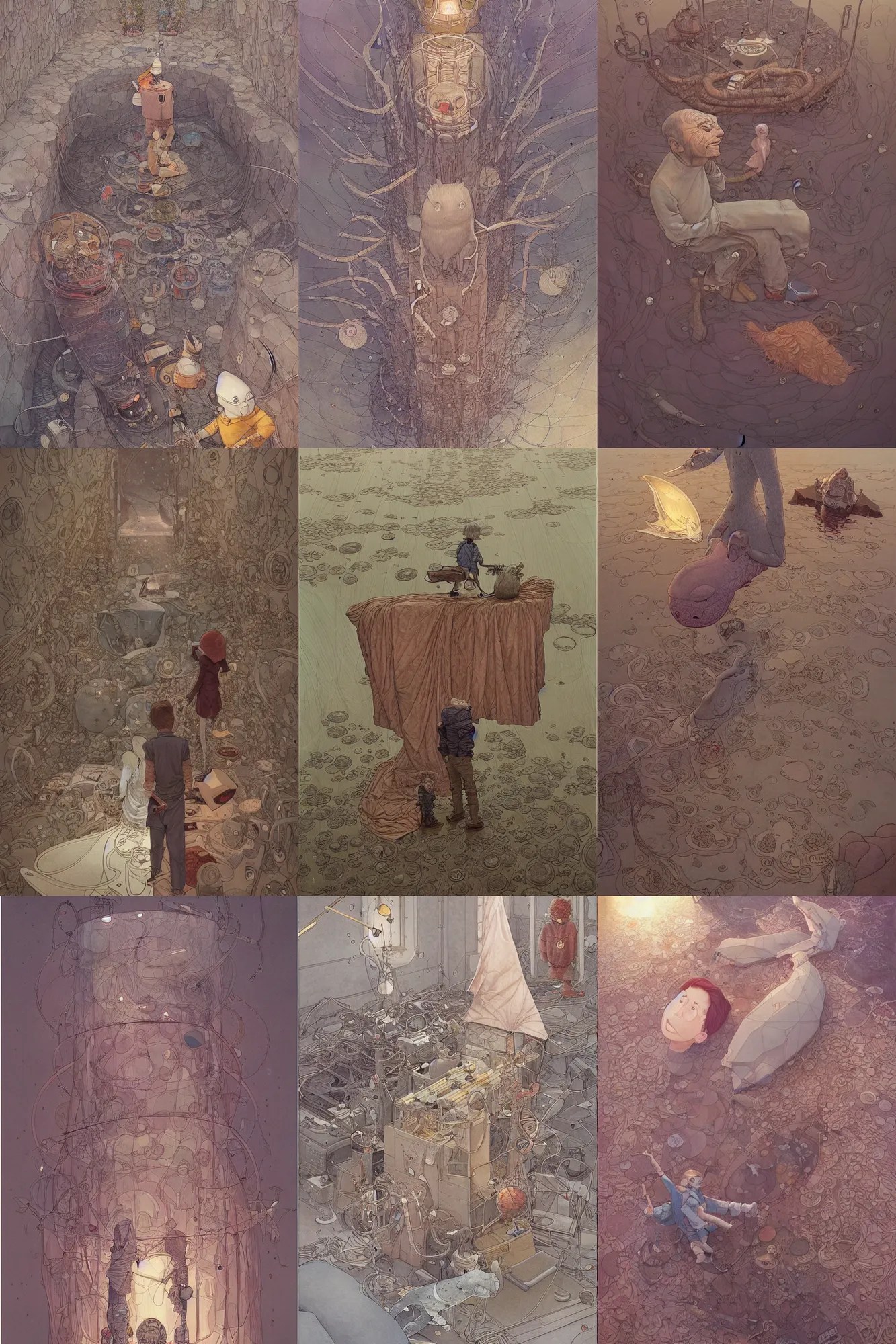 the ego separates, by Moebius!!!, by Mattias Stable Diffusion OpenArt