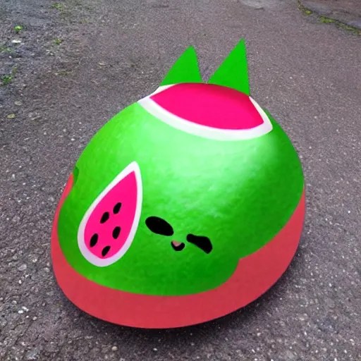 cat wearing a helmet, helmet watermelon, helmet that Stable Diffusion