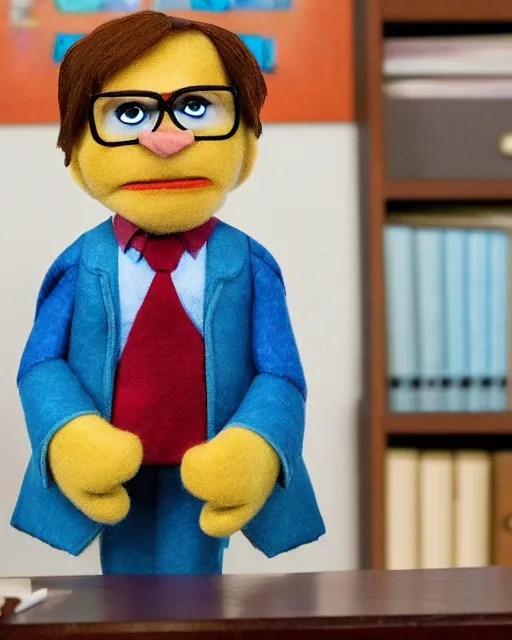 film still from the office, dwight schrute as a puppet Stable