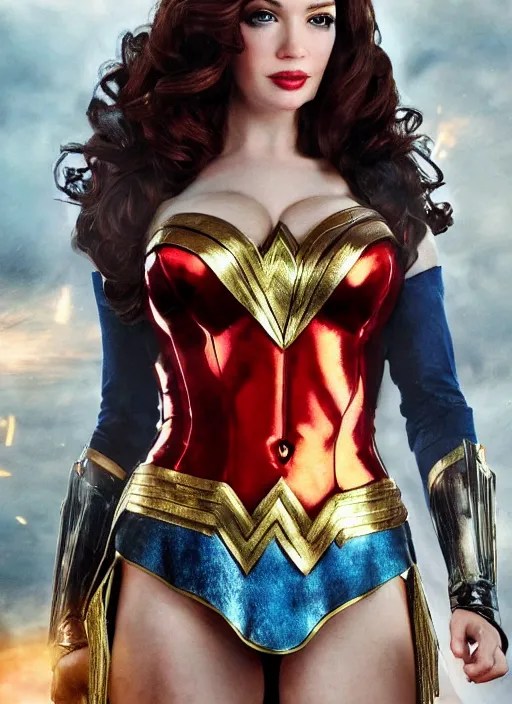 full length photo of christina hendricks Stable Diffusion