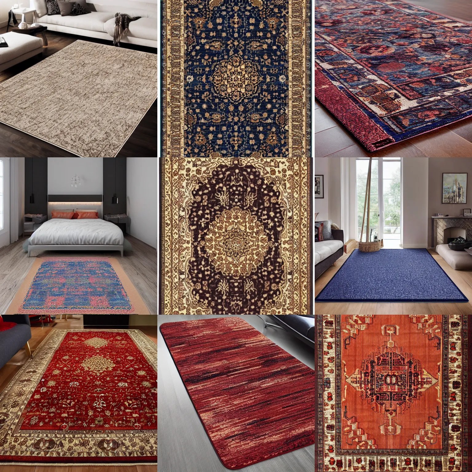 Persian rug turning into a liquid, flowing swirling Stable Diffusion