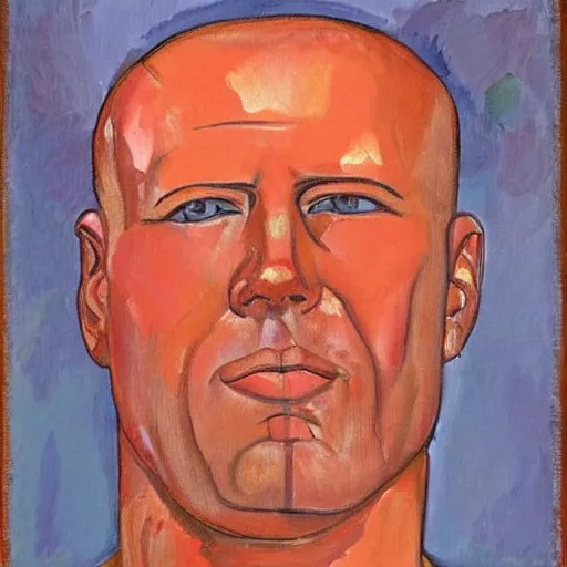 Portrait of Bruce Willis, painting by Amedeo Stable Diffusion OpenArt