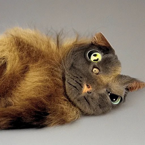 A photograph of an extremely ugly cat Stable Diffusion