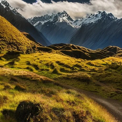 New zealand landscape beautiful lord of the rings Stable Diffusion