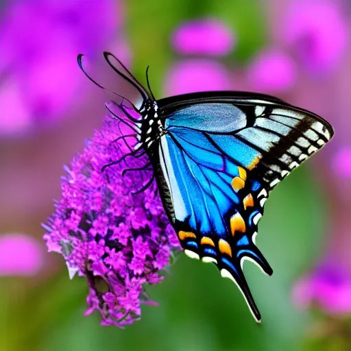blue swallowtail monarch butterfly hybrid Stable Diffusion
