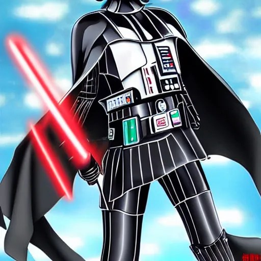Darth Vader as a cute anime girl Stable Diffusion OpenArt