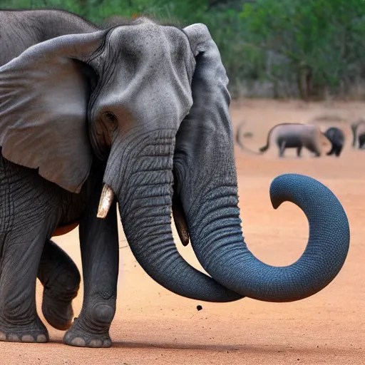 Snake Eating Elephant