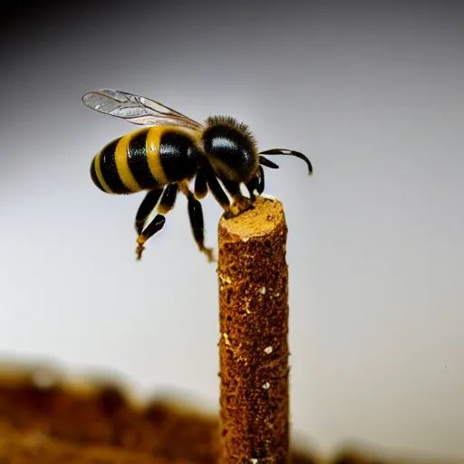 national geographic two insect bees in smoking a Stable Diffusion