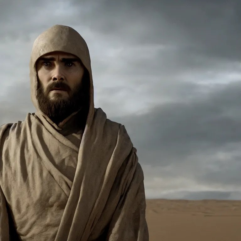 arvo part as leto atreides, movie still, 8 k, hdr, Stable Diffusion