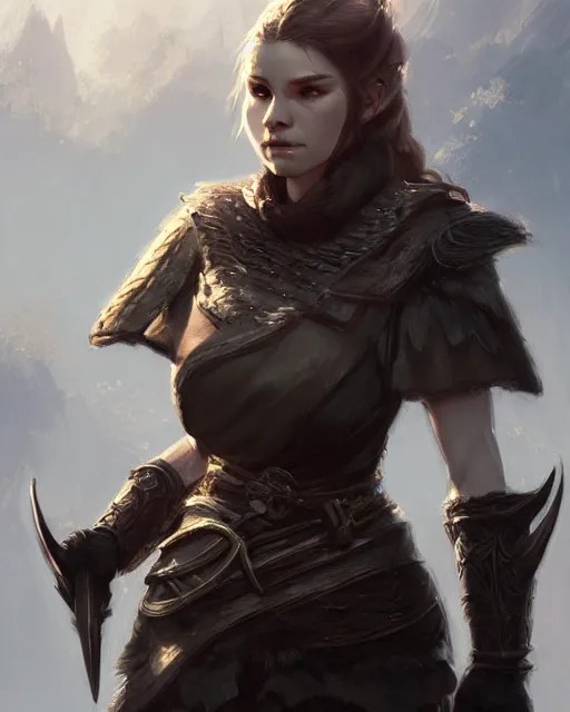 housecarl lydia from skyrim in battle attire, Stable Diffusion OpenArt