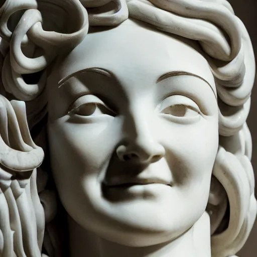 Sheryl Sandberg marble statue by Michelangelo, Stable Diffusion OpenArt